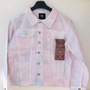 Tie dye denim jacket
