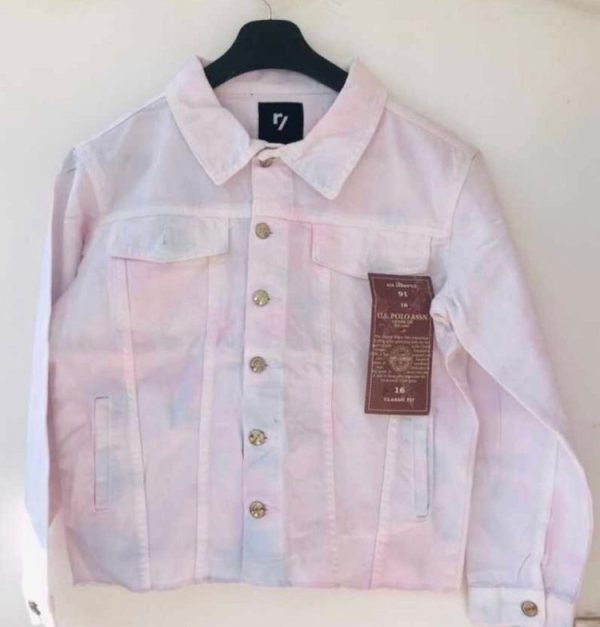 Tie dye denim jacket