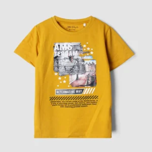 Kink Yellow Themed Boys T-Shirt